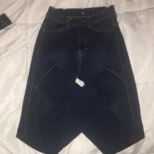 Beautiful Fashion Nova Dark Wash High Waist Jeans
